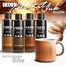 Pixiss Brown Alcohol Ink Set 4 Pack 4oz Bottles with Mini Squeeze Bottles Alcohol Ink for Epoxy Resin Yupo Paper Tumblers Coasters Resin Colorant for Resin Art Supplies