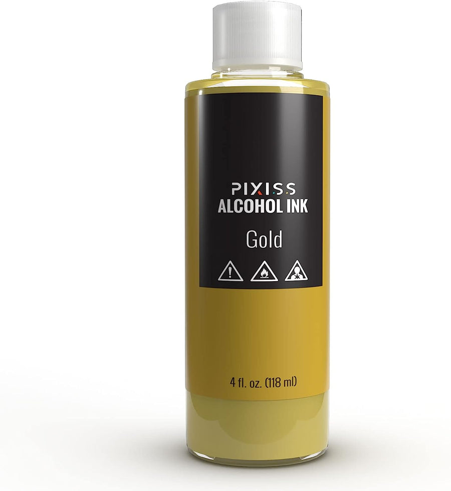 PIXISS Metallic Alcohol Ink 4 oz. - Gold