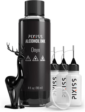 PIXISS Alcohol Ink 4oz. - Onyx (Black)