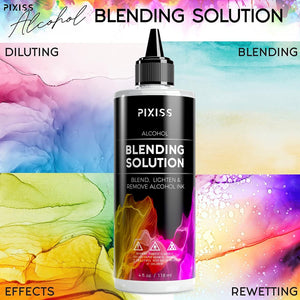 PIXISS Alcohol Blending Solution 4oz. and Accessories