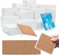 PIXISS Glazed Square Ceramic Coaster/Tiles with Cork Backing - 100PC