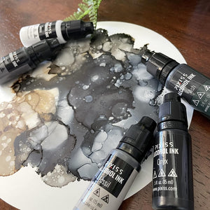 PIXISS Alcohol Ink Set of 5 - Brilliant Grayscale Hues