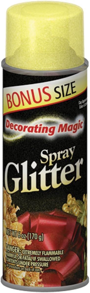 Chase DMSG-3311 Decorating Magic Spray Glitter, 6-Ounce, Silver