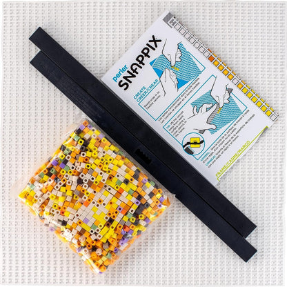 Perler Snappix No-Iron Fuse Bead Craft Kit for Kids, 12" x 12", Multicolor 2203 Piece