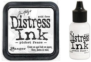 Tim Holtz Ranger Distress - Picket Fence Ink Pad and Re-Inker Bundle