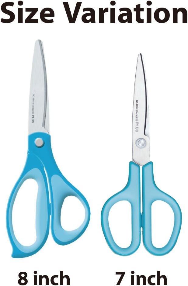 Plus Fit Cut Curve Scissors, Large, Pink (35061)