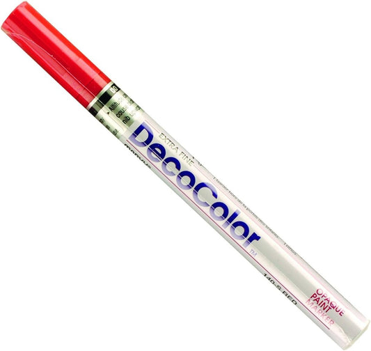 UCHIDA 140-C-2 Marvy Deco Color Extra Fine Paint Marker, Red