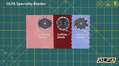Olfa Rotary Blade Refill 45mm Pinking PIB45-1 (2-Pack)