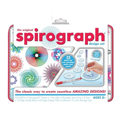 Spirograph Design Set Tin - Classic Gear Design Kit in a Collectors Tin - for Ages 8+