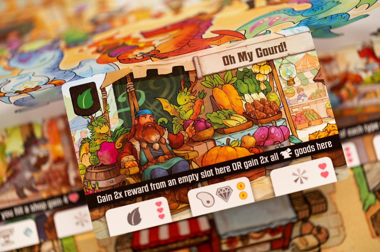 Flamecraft Board Game | Strategy Game | Dragon Game | Fantasy Game | Fun Family Game for Kids and Adults | Ages 10+ | 1-5 Players | Average Playtime 60 Minutes | Made by Lucky Duck Games