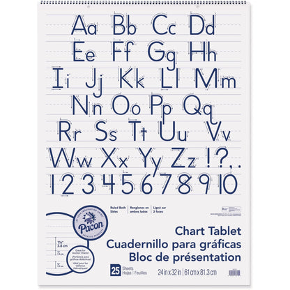 Pacon® Chart Tablet, 24" x 32", 1 1/2" Ruled, 25 Sheets
