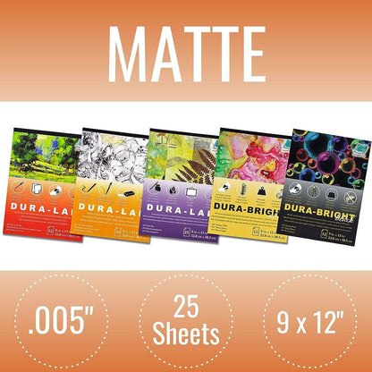Grafix Matte 0.005 Dura-Lar Film, 9 12-Inch, 25 Sheets, 9x12 in, Original Version