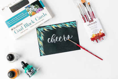 Princeton Velvetouch, Mixed-Media Brushes for Acrylic, Oil, Watercolor Series 3950, 4-Piece Professional Set 100