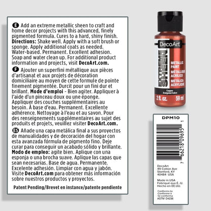 DecoArt 2 Ounce, Vintage Brass Extreme Sheen Paint