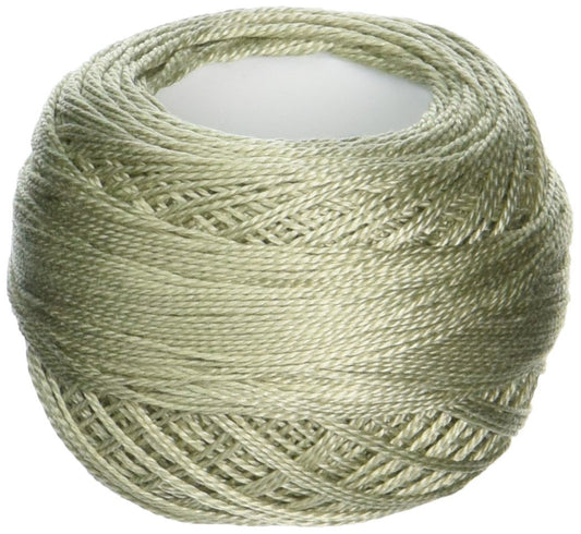 DMC 116 12-524 Pearl Cotton Thread Balls, Very Light Fern Green, Size 12