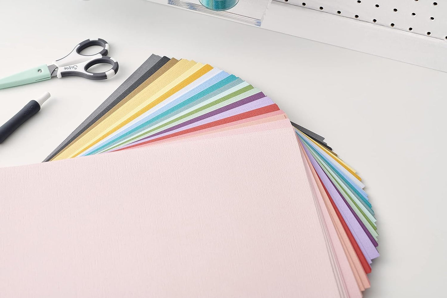Sizzix Surfacez-Making Essential Cardstock Sheets 60PK (10 Colours Neutrals), Multicolour, 8 1/4" x 11 5/8"