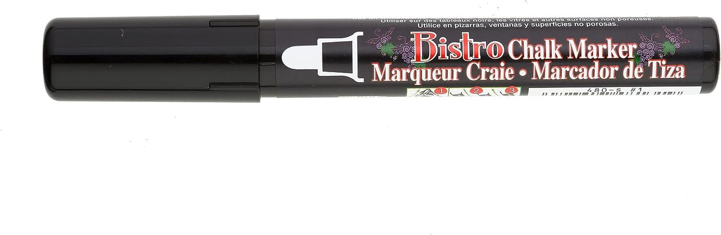 UCHIDA 480-C-F4 Marvy Broad Point Tip Fluorescent Bistro Chalk Marker, Green