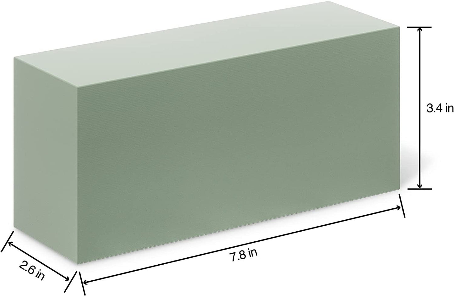 FloraCraft Floral Dry Foam 6 Piece Brick 2.6 Inch x 3.5 Inch x 7.8 Inch Green