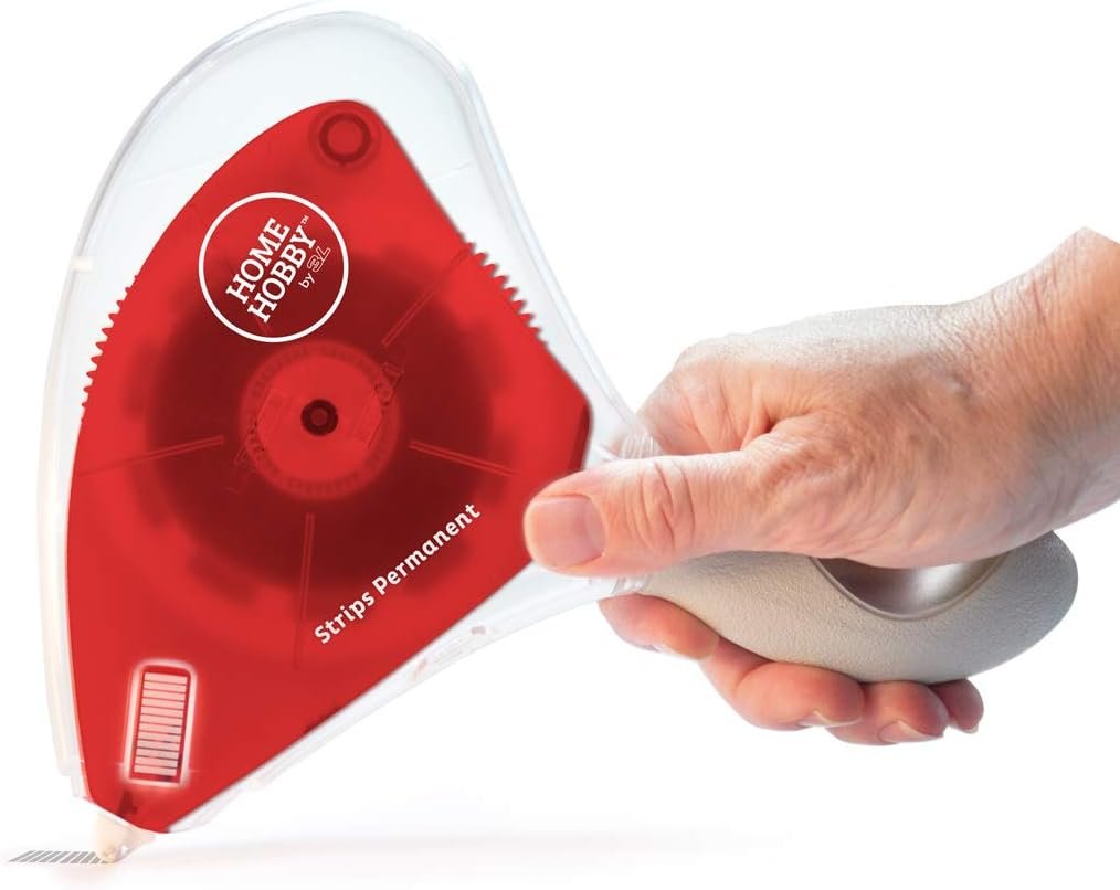 Scrapbook Adhesives by 3L 2000 3L Scrapbook Adhesives E-Z Runner Grand Permanent Refillable Adhesive Dispenser, 150 Feet (02000) , Red