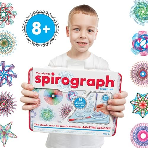 Spirograph Design Set Tin - Classic Gear Design Kit in a Collectors Tin - for Ages 8+