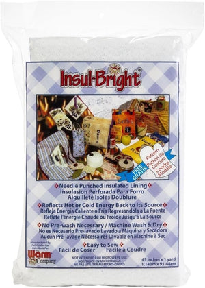 Warm Company Insul-Bright Insulated Lining (36"x45", 3-Pack) + 20 Pixiss Fabric Clips – Perfect for Pot Holders, Oven Mitts, and Heat-Resistant Craft Projects