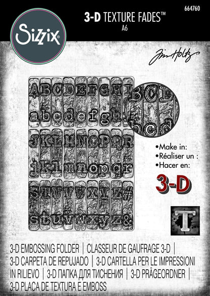 Sizzix 3-D Embossing , Tim Holtz, One Size, Lumber Folder