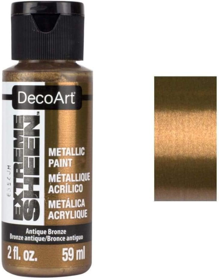 DecoArt 2 Ounce, Vintage Brass Extreme Sheen Paint