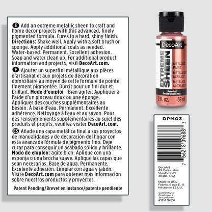 DecoArt 2 Ounce, Vintage Brass Extreme Sheen Paint