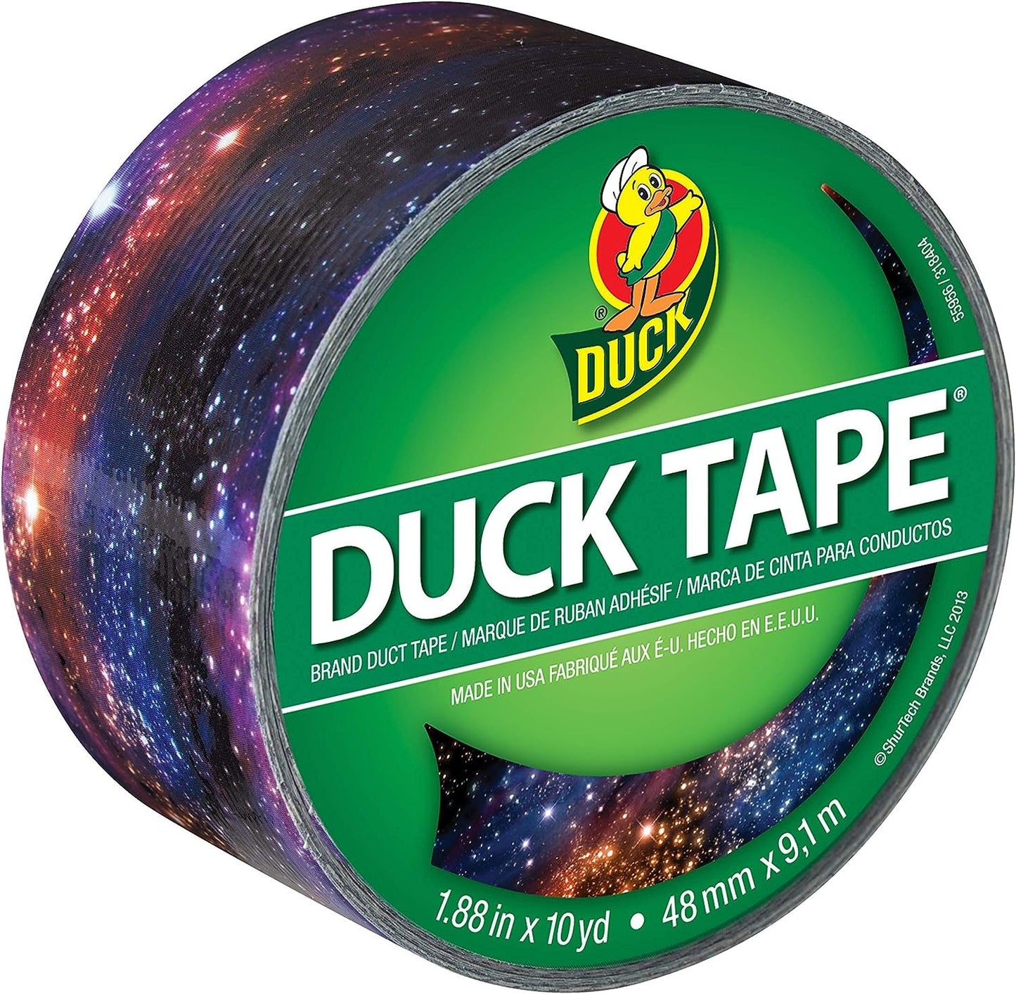Duck Brand 283039 Printed Duct Tape Single Roll, Galaxy