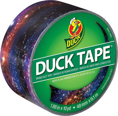 Duck Brand 283039 Printed Duct Tape Single Roll, Galaxy