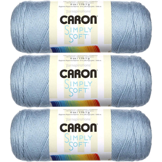 Caron Simply Soft Yarn Solids (3-Pack) Light Country Blue H97003-9709
