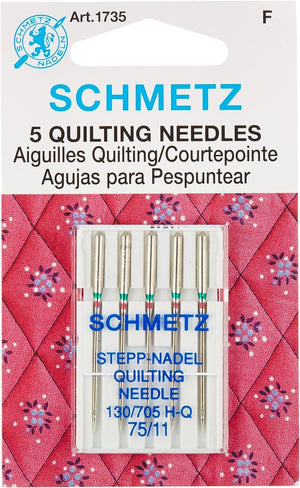 Euro-Notions SCHMETZ 73078 Quilt Machine Needles-Size 11/75 5/Pkg