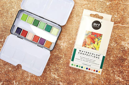 Prima Marketing Prima Confections Watercolor Pans 12/Pkg-Terrain, Original