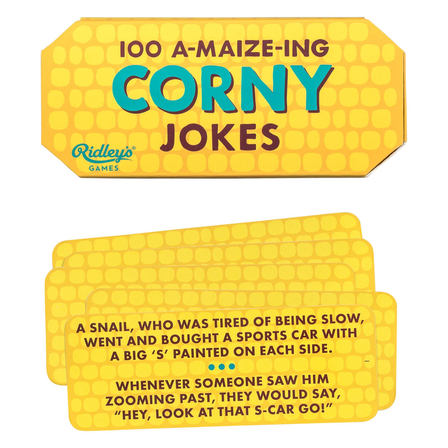 Ridley’s 100 A-maize-ing Corny Joke Cards – Includes 100 Jokes for Kids and Adults, Funny Jokes for Family-Friendly Fun – Makes a Great Gift Idea