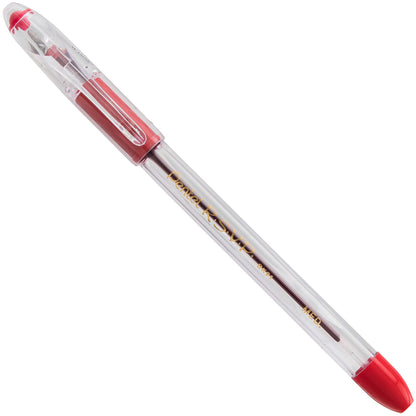Pentel R.S.V.P. Ballpoint Pen, Medium Line, Red Ink, 2/Pack (BK91BP2B)