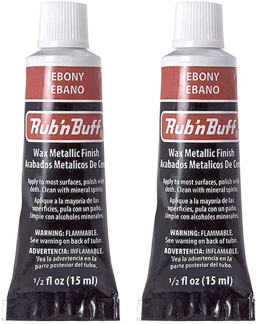 Rub 'n Buff The Original Wax Metallic Finish (Ebony) 2 pcs sku# 1835747MA