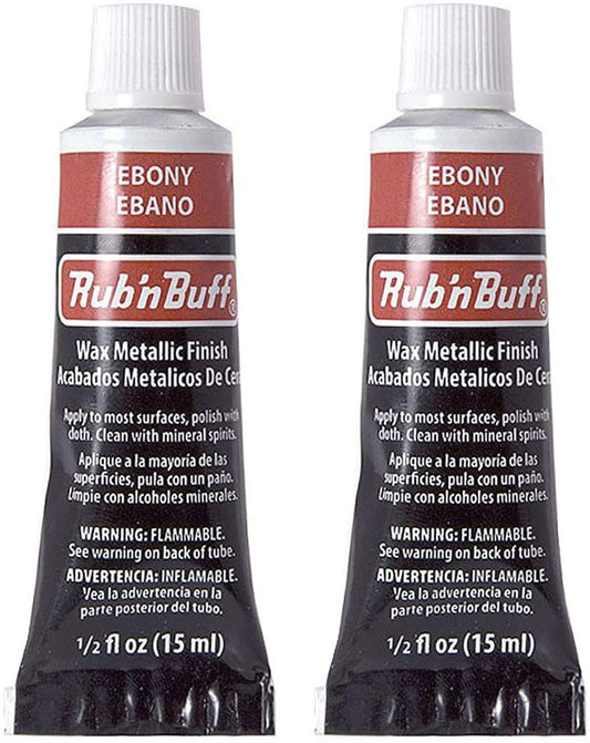 Rub 'n Buff The Original Wax Metallic Finish (Ebony) 2 pcs sku# 1835747MA