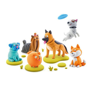 Fat Brain Toys Hey Clay Dog Story - Arts & Crafts Clay Set for Kids Ages 6 to 10