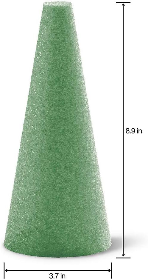 FloraCraft FloraFōM Cone 3.7 Inch x 8.9 Inch Green