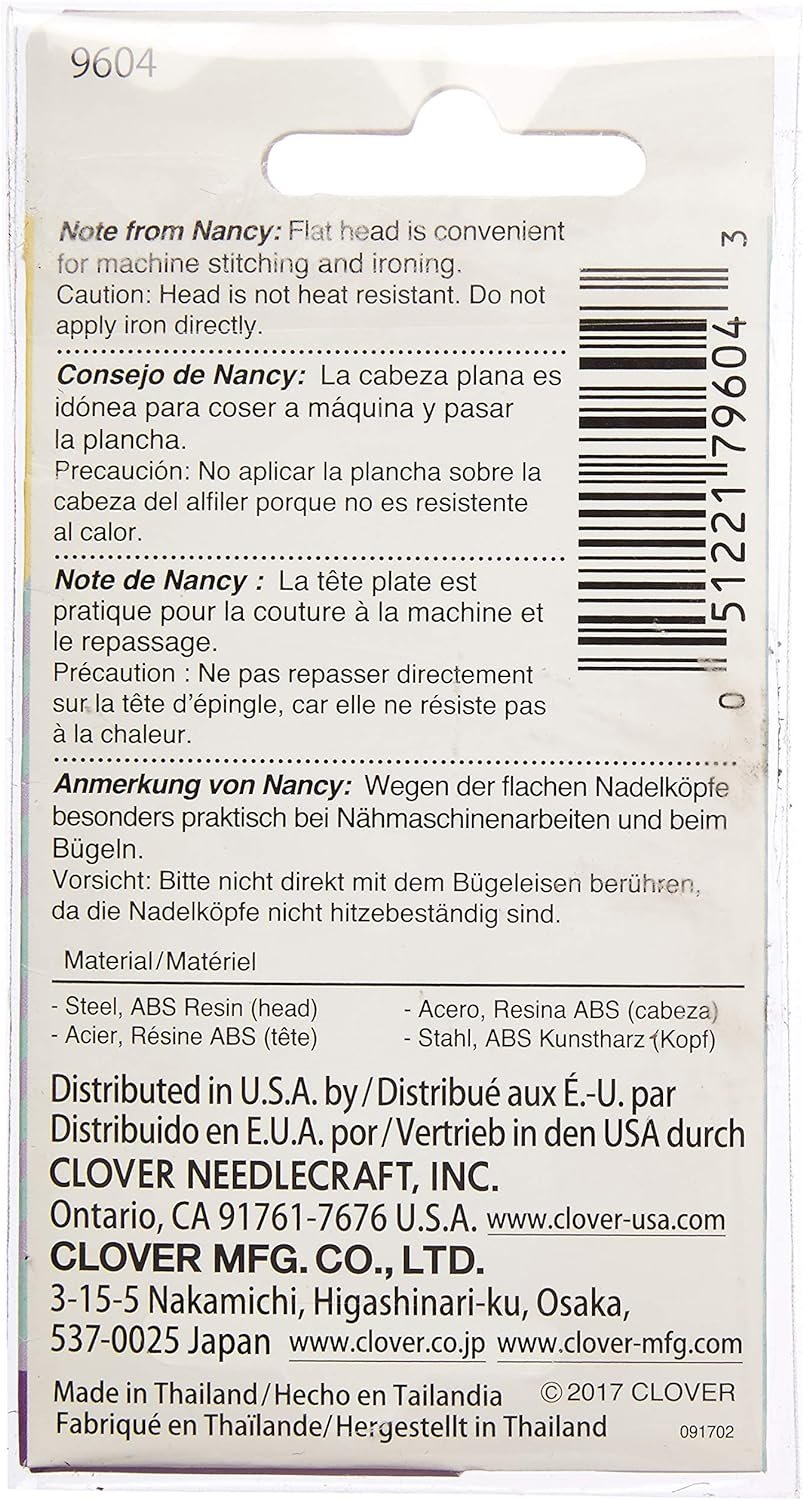 Clover 20/Pkg I Sew for Fun Heart Shaped Pins, 8