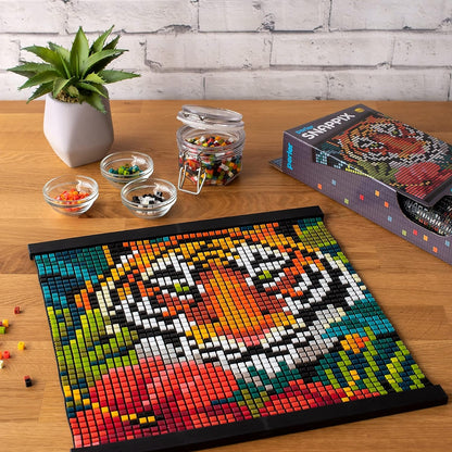 Perler Snappix No-Iron Fuse Bead Craft Kit for Kids, 12" x 12", Multicolor 2203 Piece