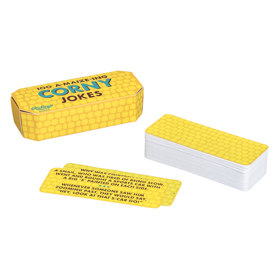 Ridley’s 100 A-maize-ing Corny Joke Cards – Includes 100 Jokes for Kids and Adults, Funny Jokes for Family-Friendly Fun – Makes a Great Gift Idea