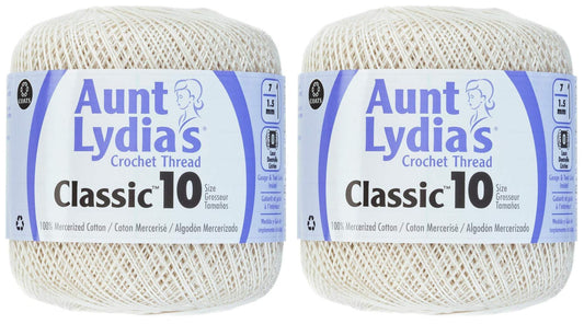 Coats Crochet 2-Pack - Aunt Lydia Cro Cottn White (154.0001)