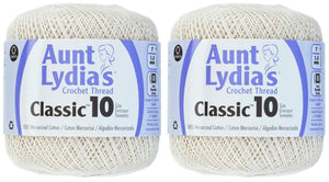 Coats Crochet 2-Pack - Aunt Lydia Cro Cottn White (154.0001)