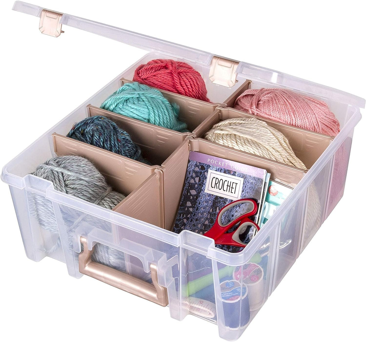 ArtBin Art Bin 0365500 Super Satchel Double Deep, Portable Art & Craft Organizer with Handle