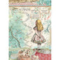 STAMPERIA INTERNATIONAL, KFT RICE PAPER PACK A4 ALICE, us:one size