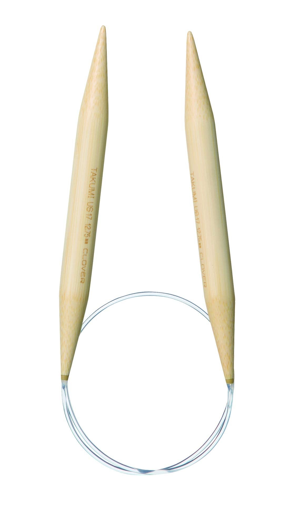 Clover Bamboo Circular Knitting Needles 24in/ No.17, 24"