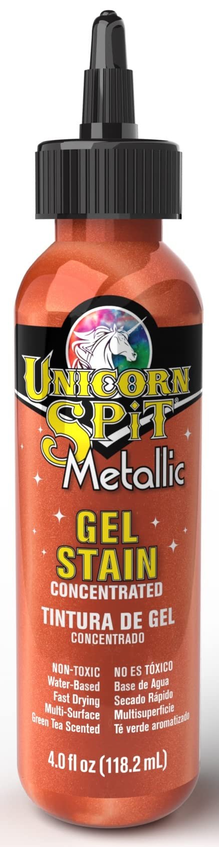 Unicorn Spit Sparkling Wood Stain & Glaze 4oz-Metallic Athena -5775-7003