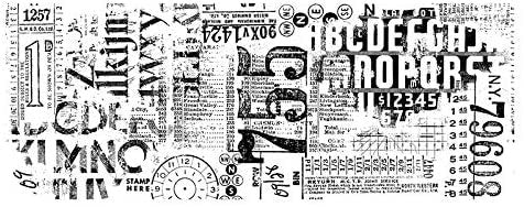 Tim Holtz Idea-Ology Collage Paper Rolls - Entomology, Botanical and Typeset - Bundle of Three Rolls