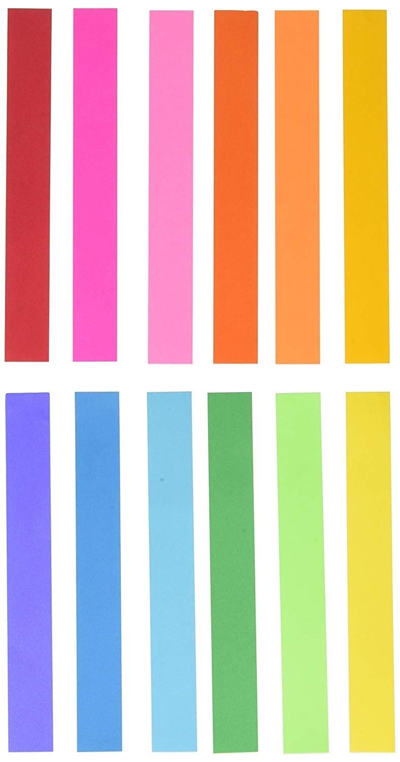 Mighty Bright Paper Chain Strips 1"X8" 180/Pkg-Assorted Colors